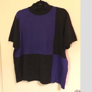 Vintage Sydney Easton Colorblock Turtleneck
